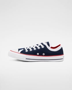 Converse Double Upper Chuck Taylor All Star Női Rövidszárú Fehér/Obszidián/Piros | AVURFBT-HU